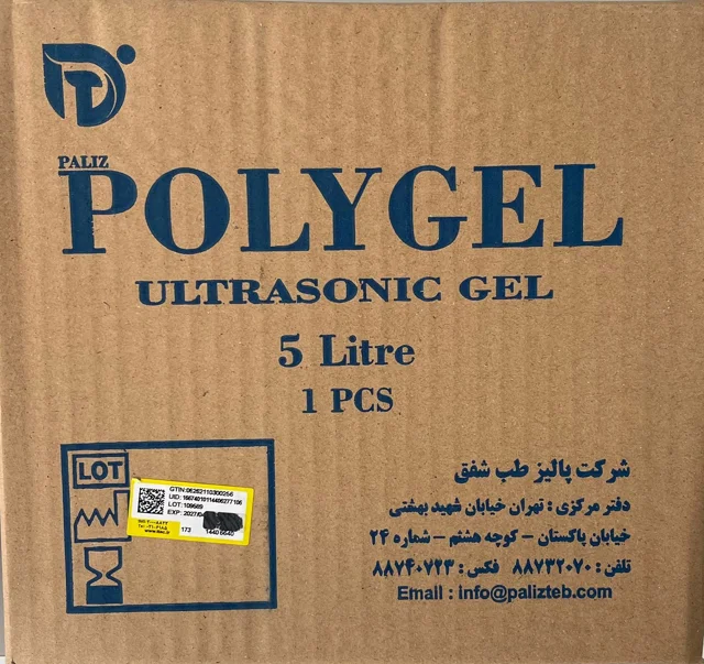 ژل سونوگرافی پلی ژل ۵ لیتری پالیز طب